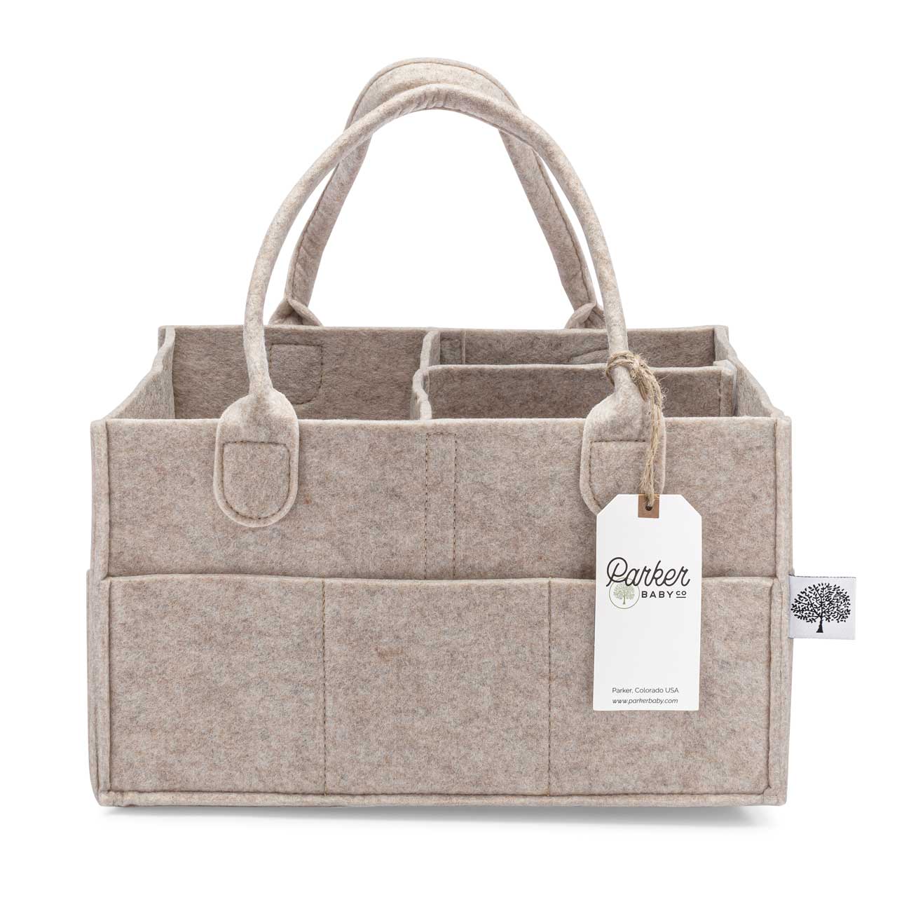 Diaper Caddy - Oatmeal - Parker Baby Co product image