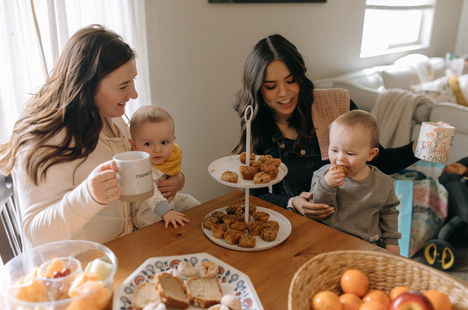 Moms Eating Together