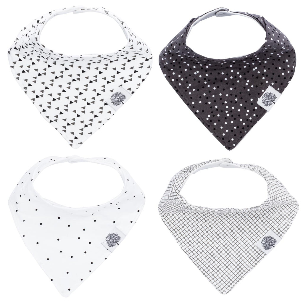 Bandana Baby Bibs | Shadow Set - 4 Pack | Parker Baby Co. | Parker Baby Co.