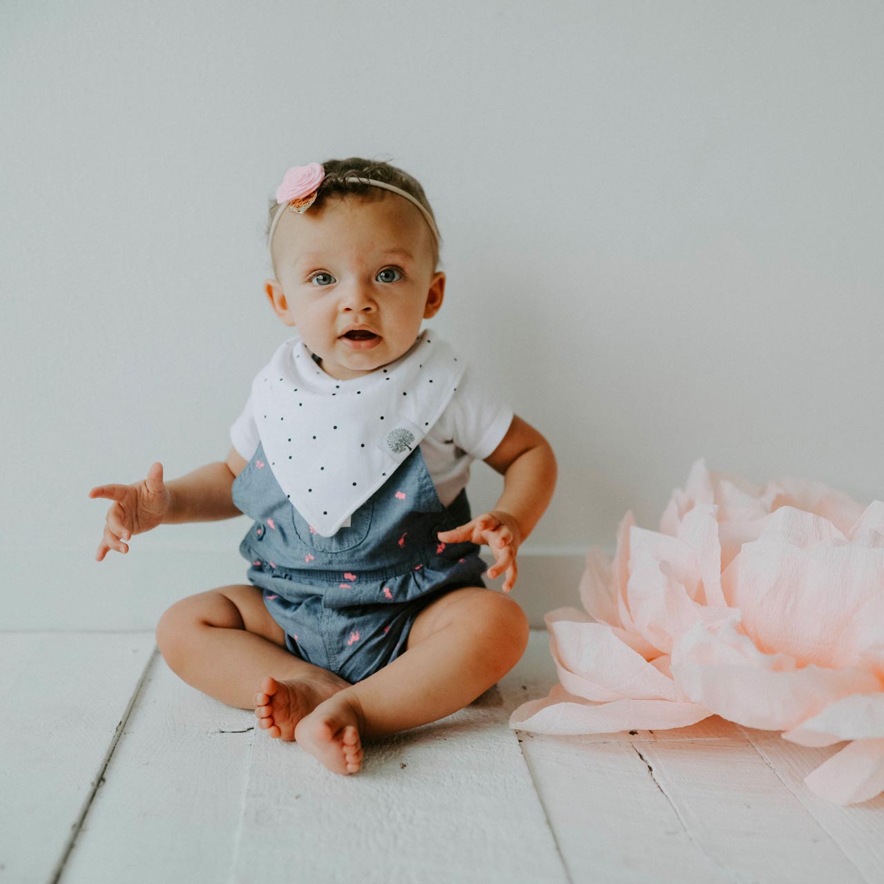 Blush Bandana Bib Set