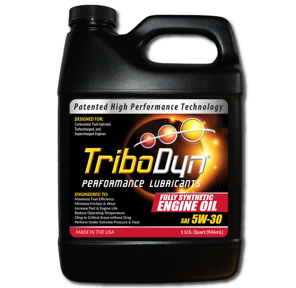 TriboDyn 5W-30 Fully Synthetic Engine Oil - 1 Quart (946mL)