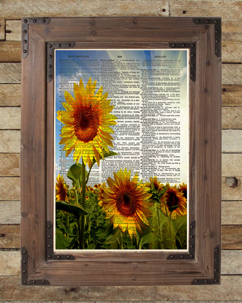 sunflower wall art