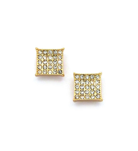 5 Stone Row Square Kite Stud Magnetic 