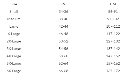 Fruit Of The Loom Hoodie Size Chart