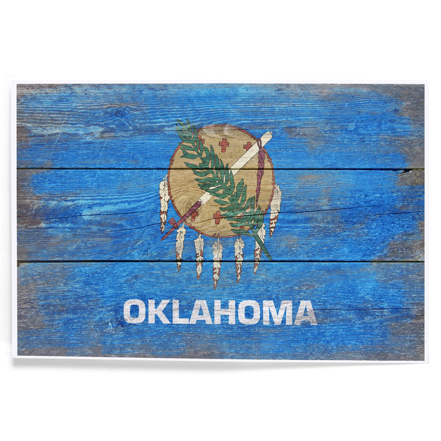 Oklahoma, Boy Fishing art prints, metal signs – Lantern Press