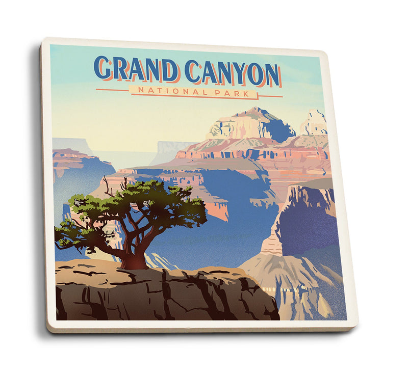 Grand Canyon National Park, Lithograph, Lantern Press Artwork ceramic ...