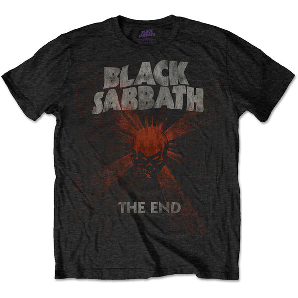 Black Sabbath. - The End Skull Shine - Black t-shirt – burning airlines