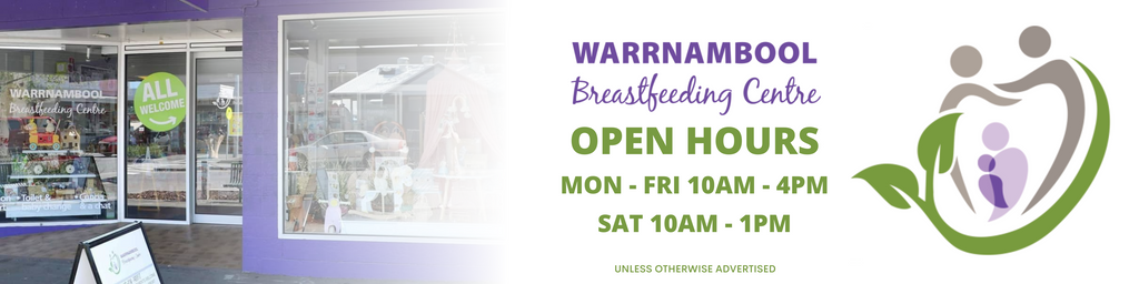 Warrnambool Breastfeeding Centre Open Hours: Monday to Tuesday 10am-4pm, Saturday 10am-1pm (unless otherwise advertised)