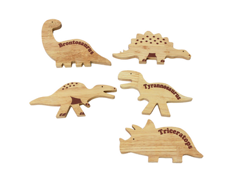 wooden dinosaur