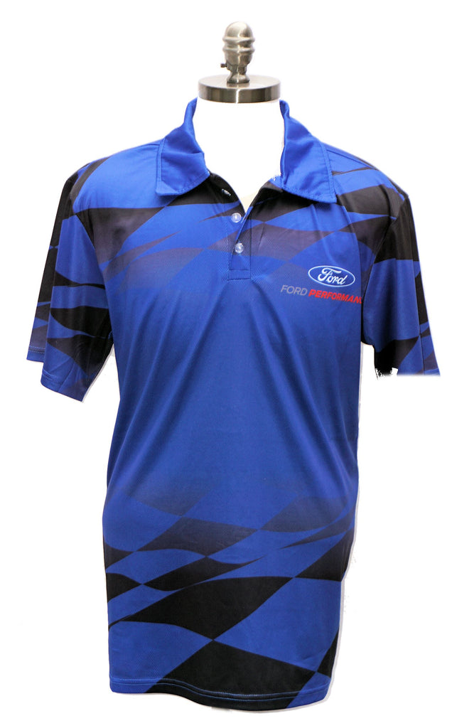 Ford Performance sublimated polo shirt – The Mustang Trailer