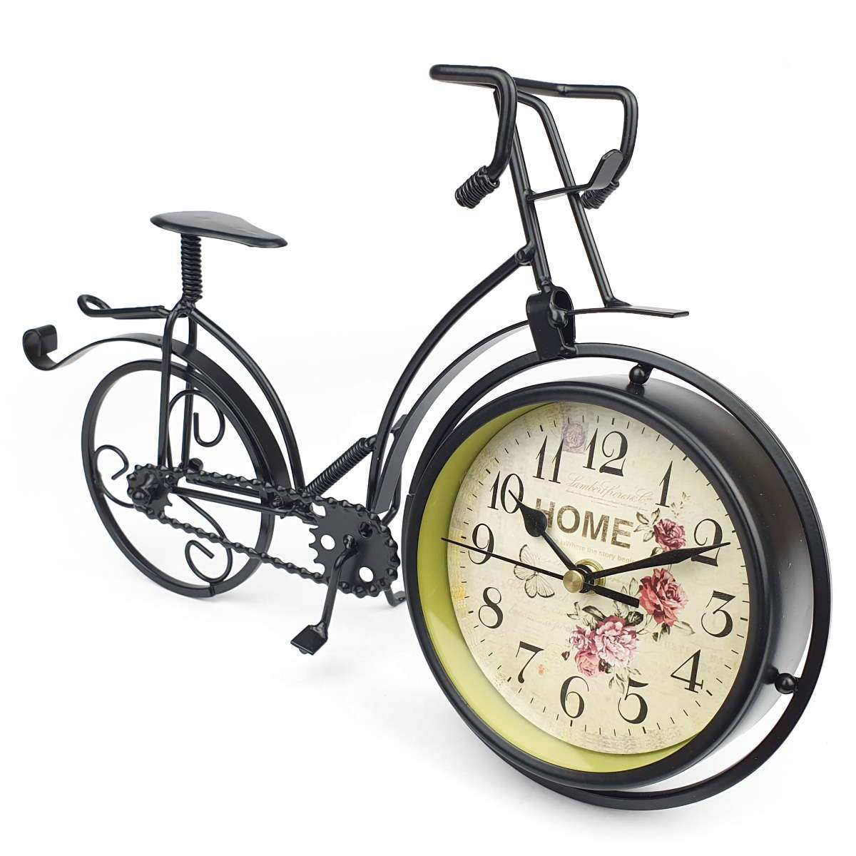 Buy Colton Artistic Metal Bicycle Desk Clock Black 34cm Online