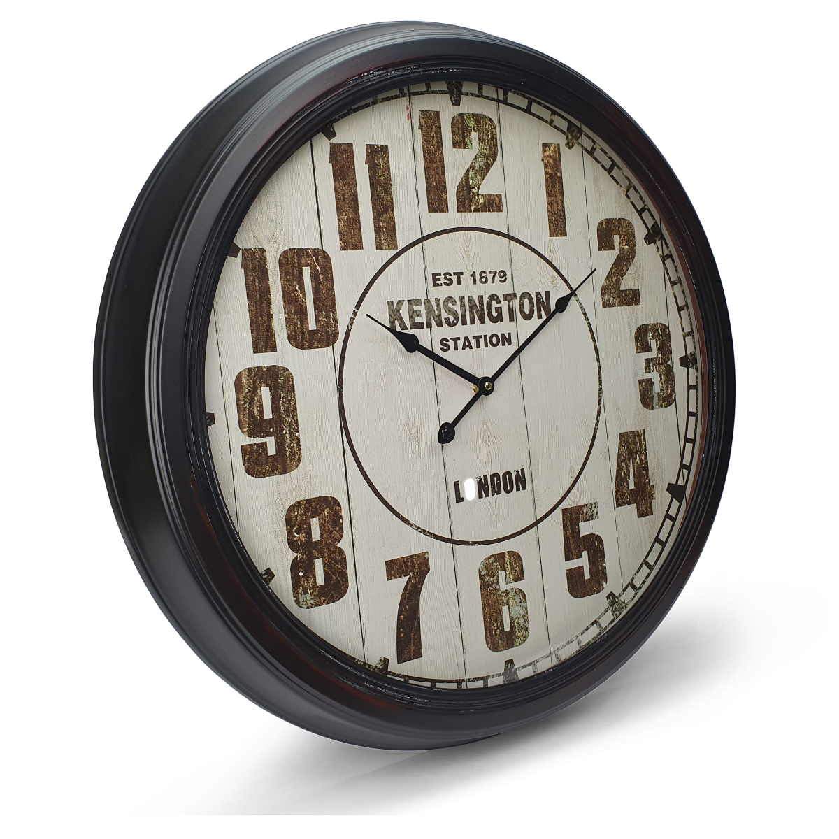 New Kensington Station Extra Large Vintage Metal Wall Clock