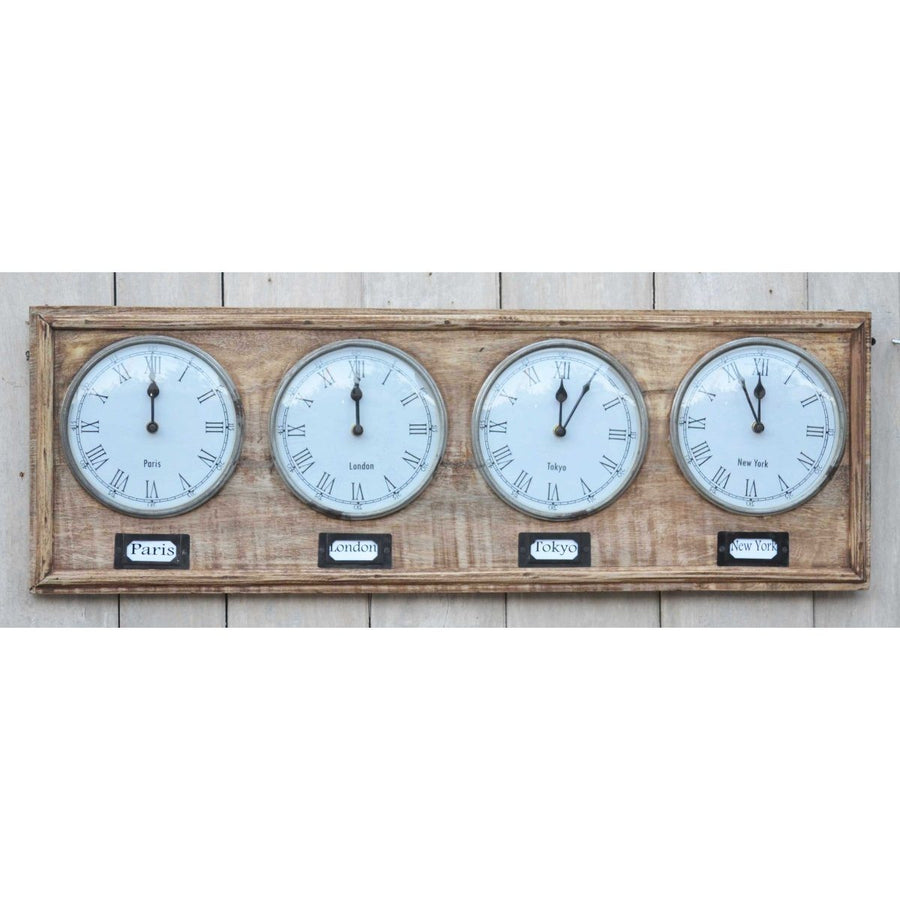 world time zone wall clocks