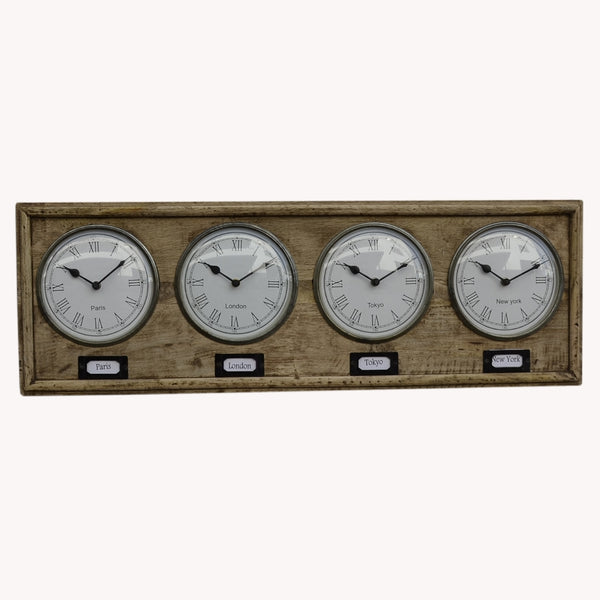 multi time zone wall clock digital