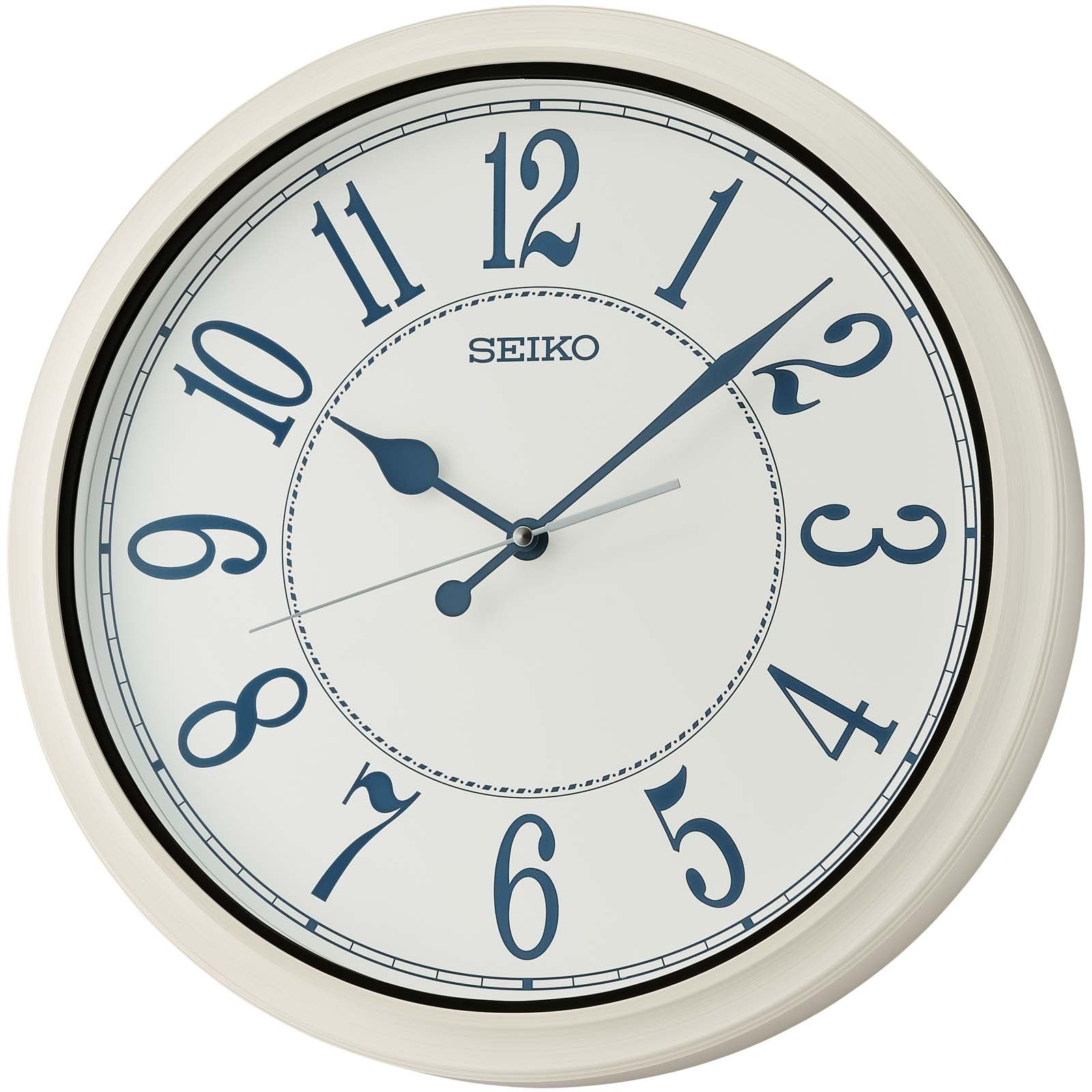 Seiko Austin Outdoor Splash Resistant Wall Clock White Ash – Oh Clocks