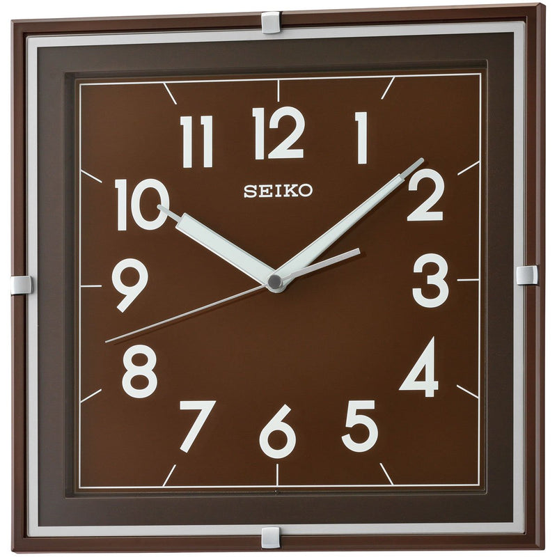 Buy Seiko Booker Luminous Square Wall Clock 30cm Online – Oh Clocks