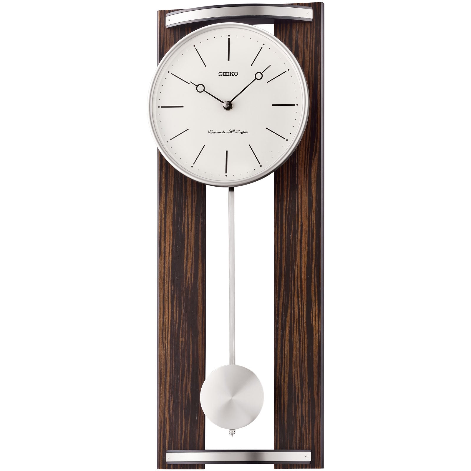 Buy Seiko Brooklyn Wooden Dual Chime Pendulum Wall Clock 60cm – Oh Clocks