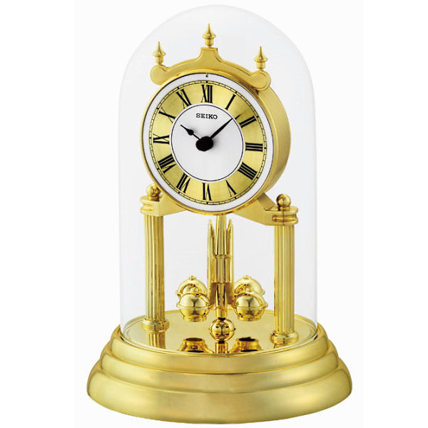Buy Seiko Madelle Rotating Pendulum Gold Desk Clock 24cm Online – Oh Clocks