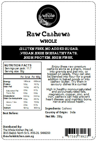 cashew flour nutritional information