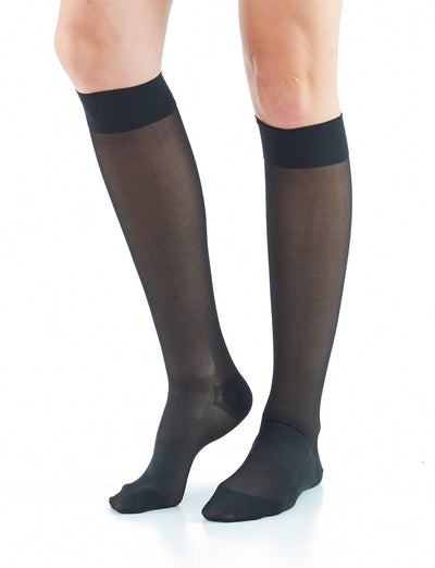 Moderate Support Open-Toe Knee High Stockings