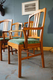 Four Contemporary Parker Knoll Dining Chairs including two Carvers, made from Teak - erfmann-vintage