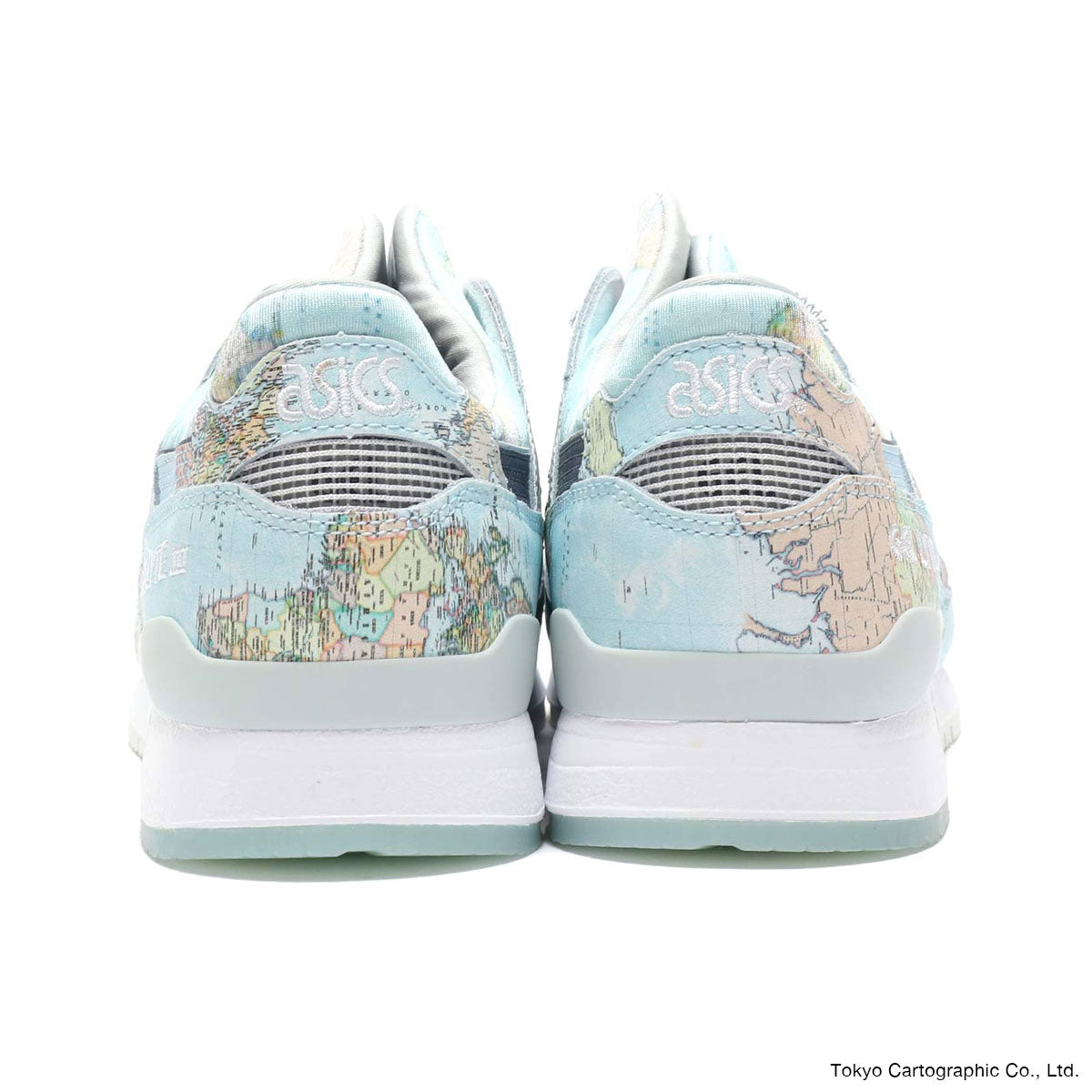 asics world map sneakers
