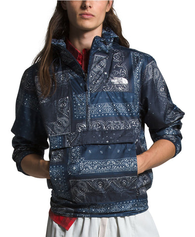 north face blue bandana jacket