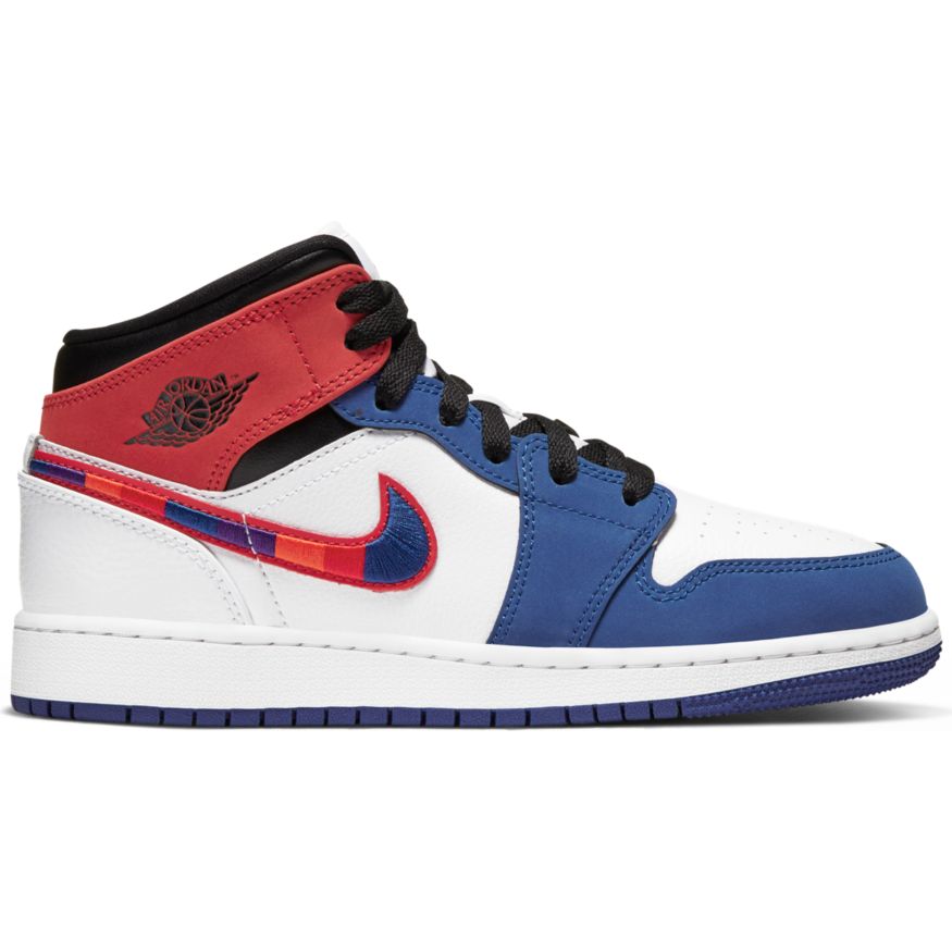 blue black and red jordan 1