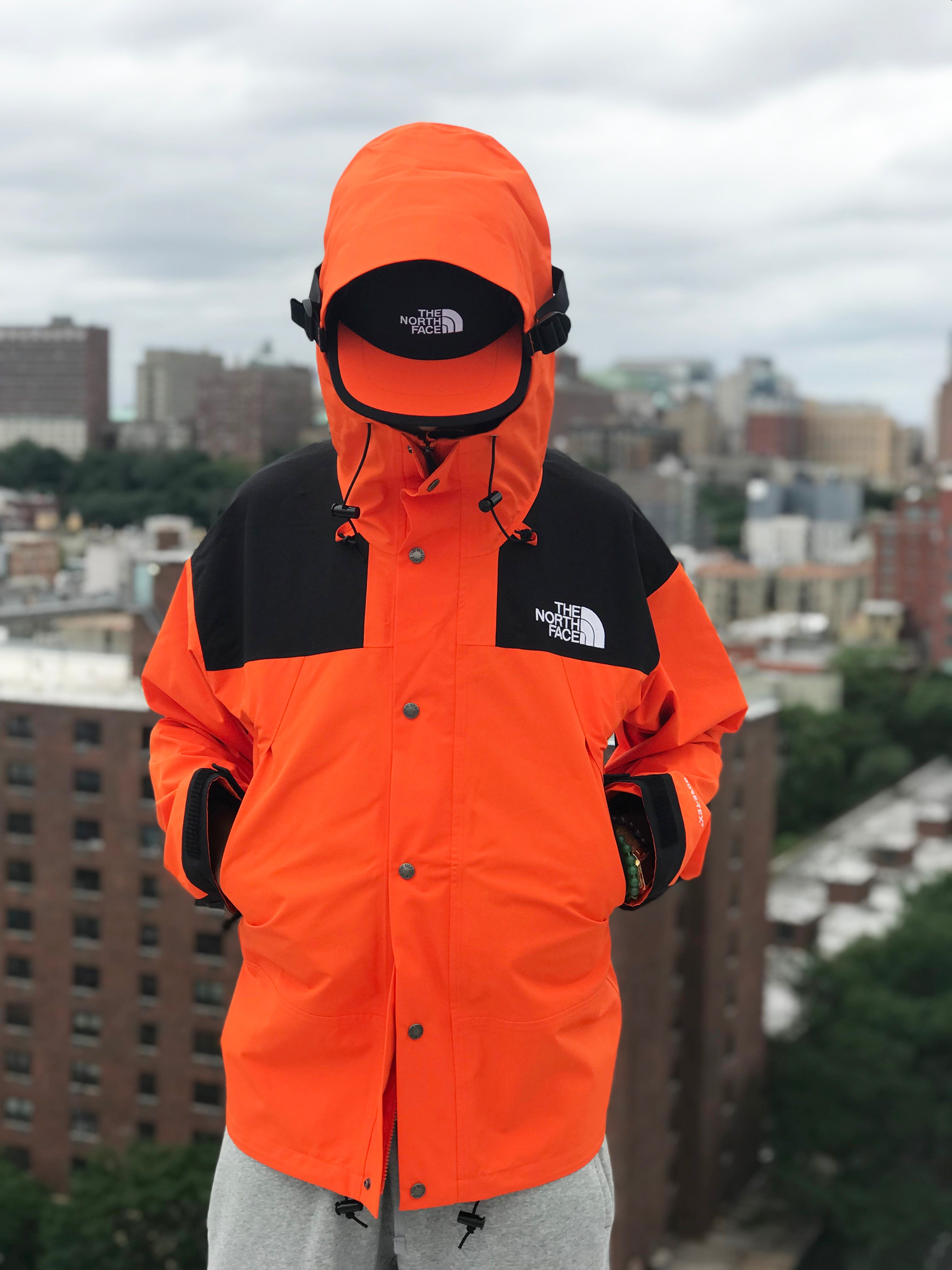 north face 1990 orange