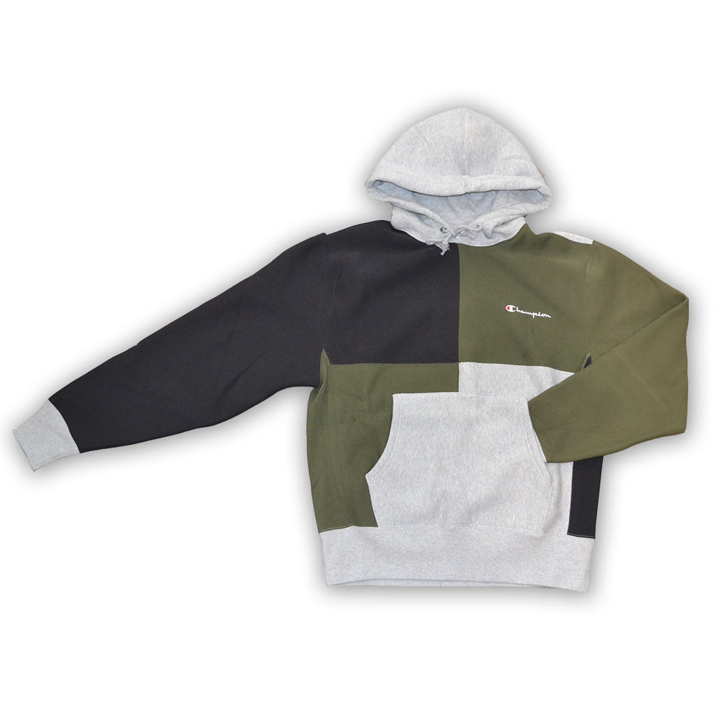 color block champion hoodie