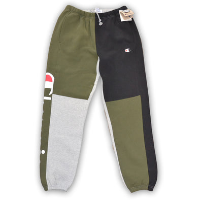 olive green champion sweatpants