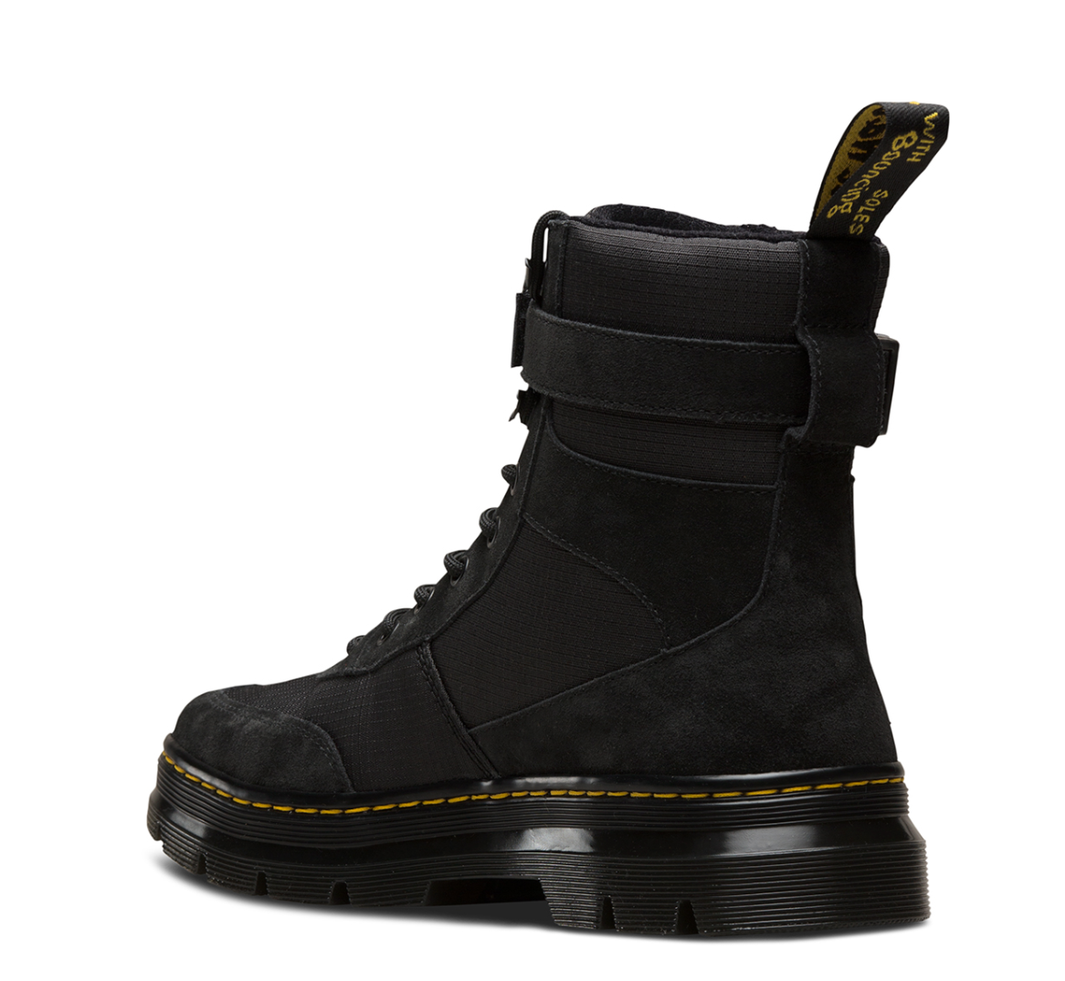 dr martens combs black utility boots womens