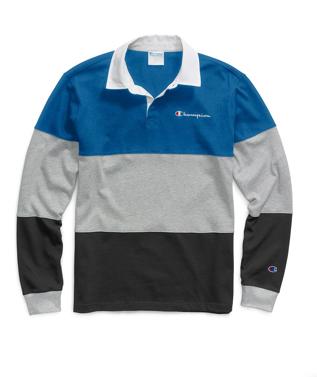 champion colorblock rugby shirt