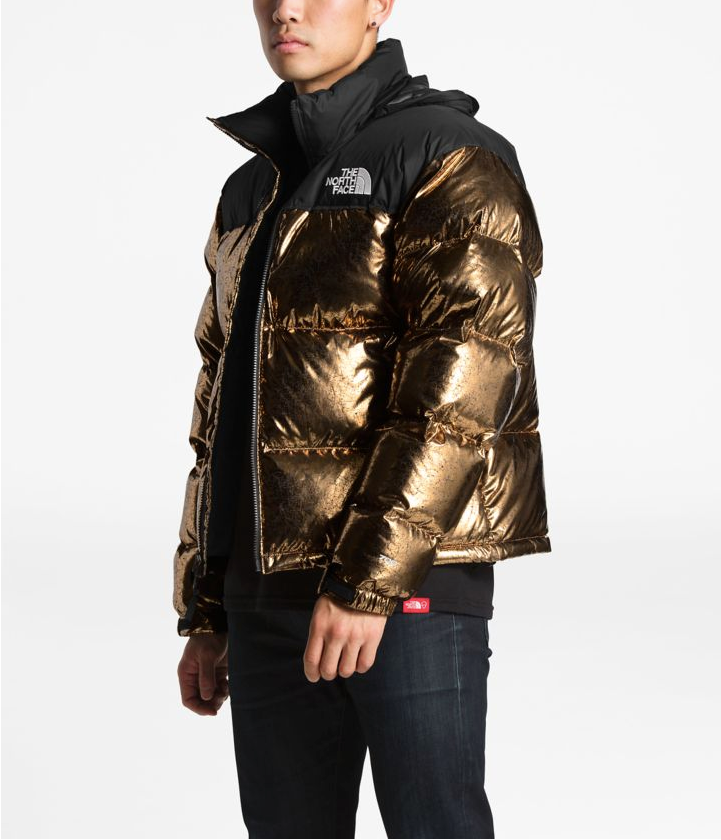 the north face 1996 retro nuptse jacket gold