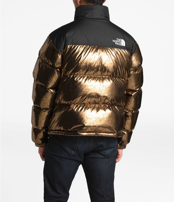 north face nuptse metallic