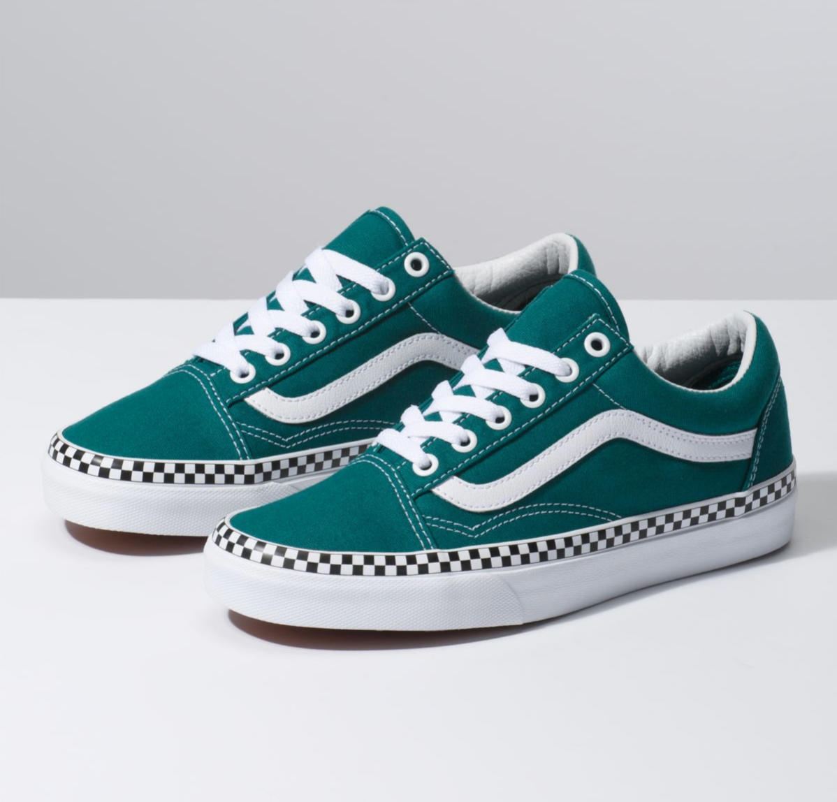 green checkered vans old skool cheap online