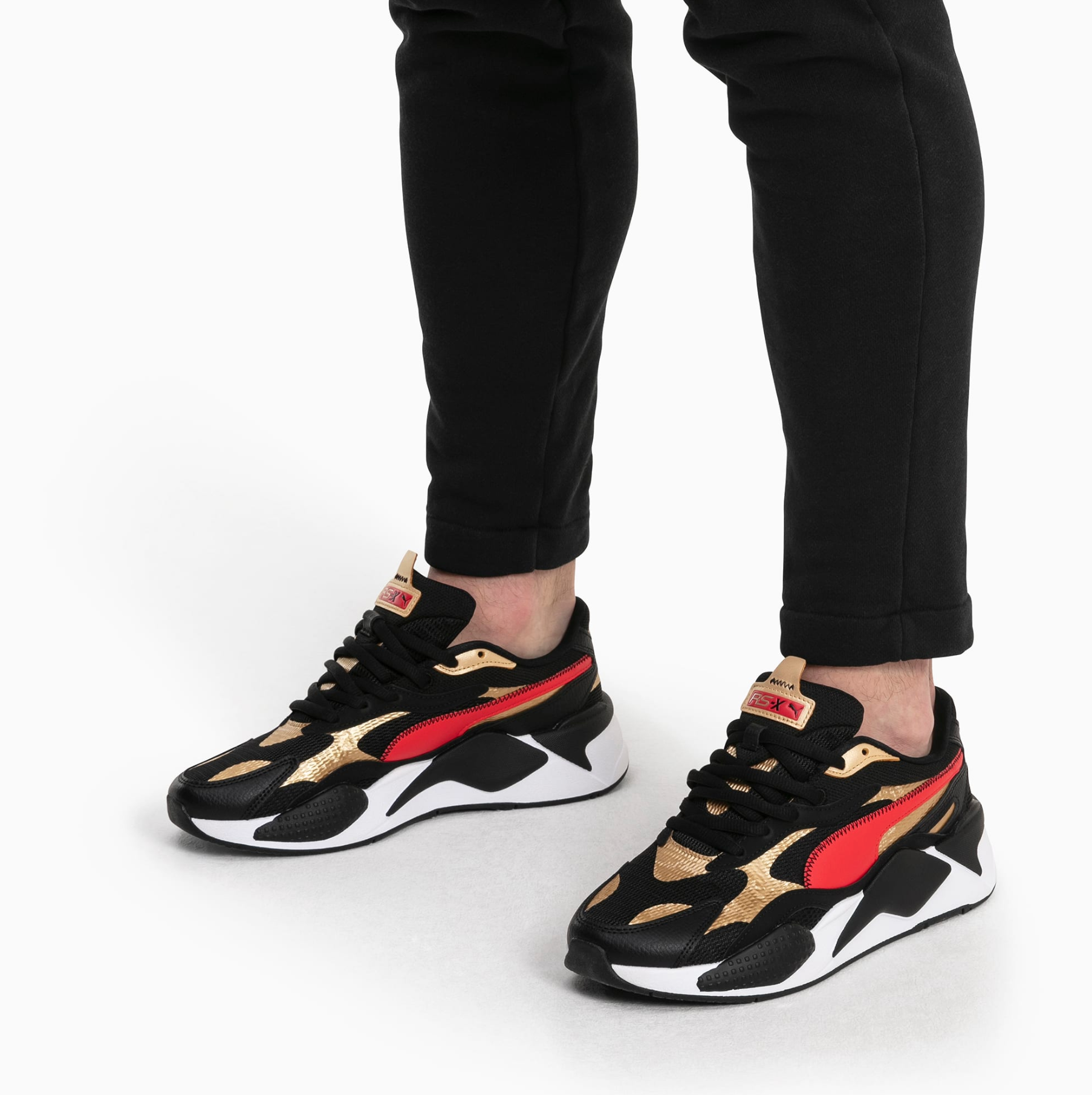 puma rs black and gold