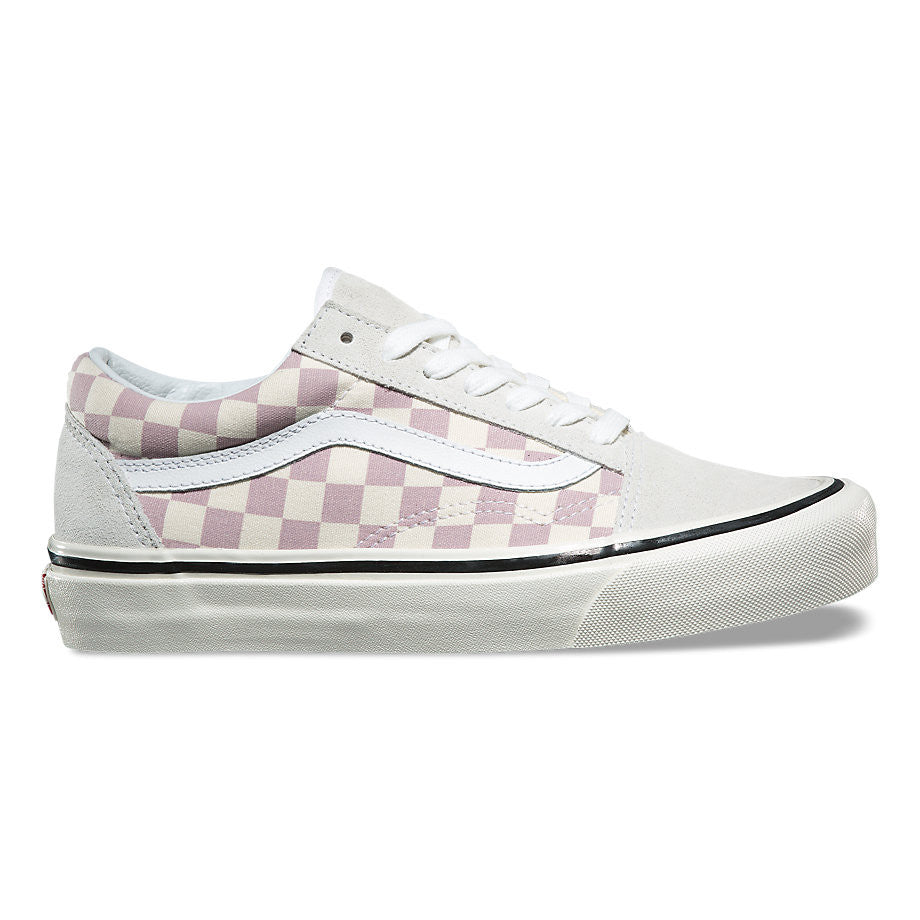 vans old skool 36 dx anaheim mauve checkerboard