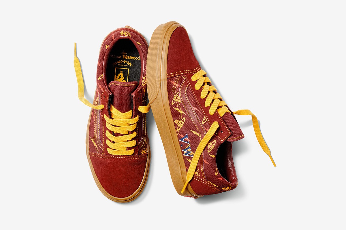 vans maroon gold