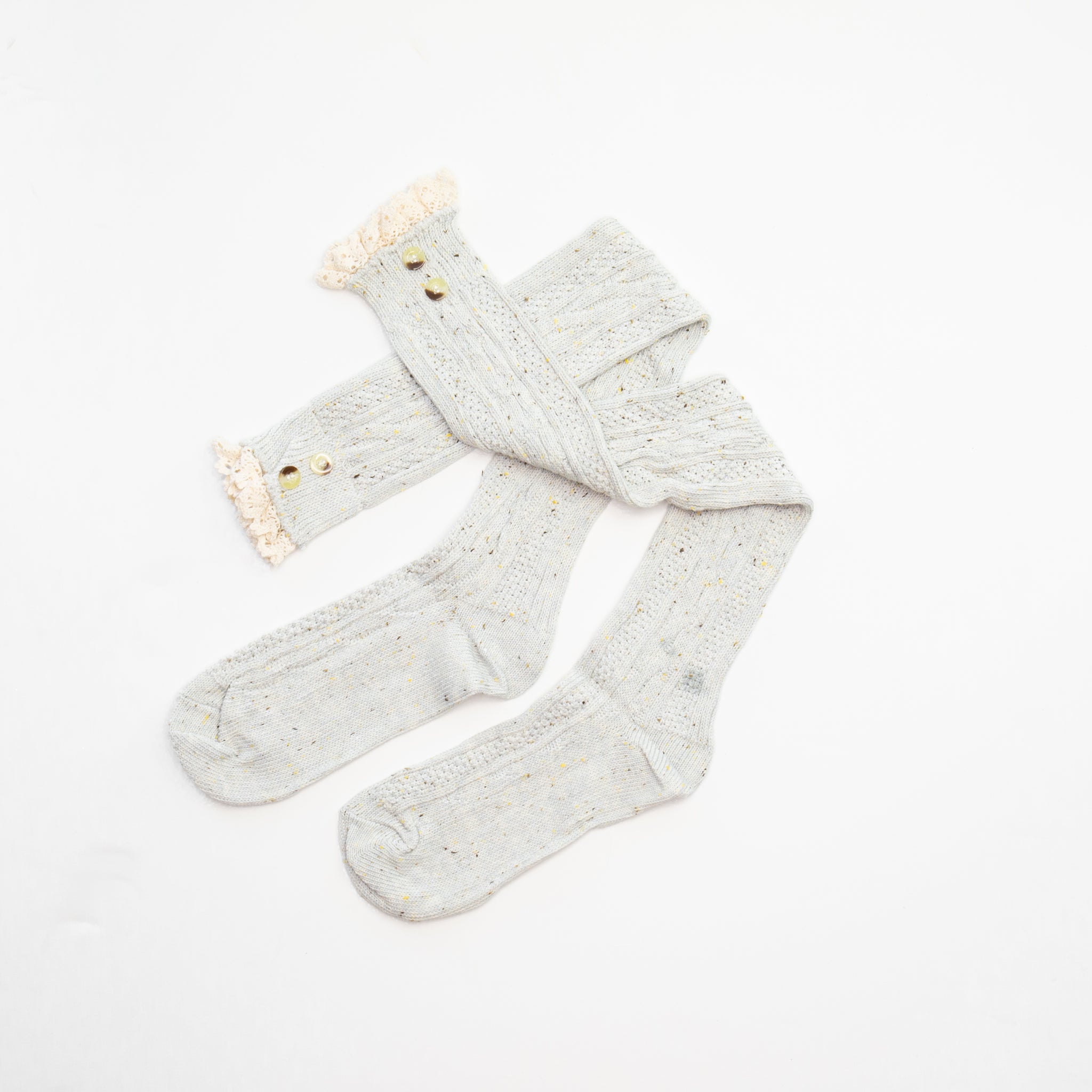 white lace boot socks