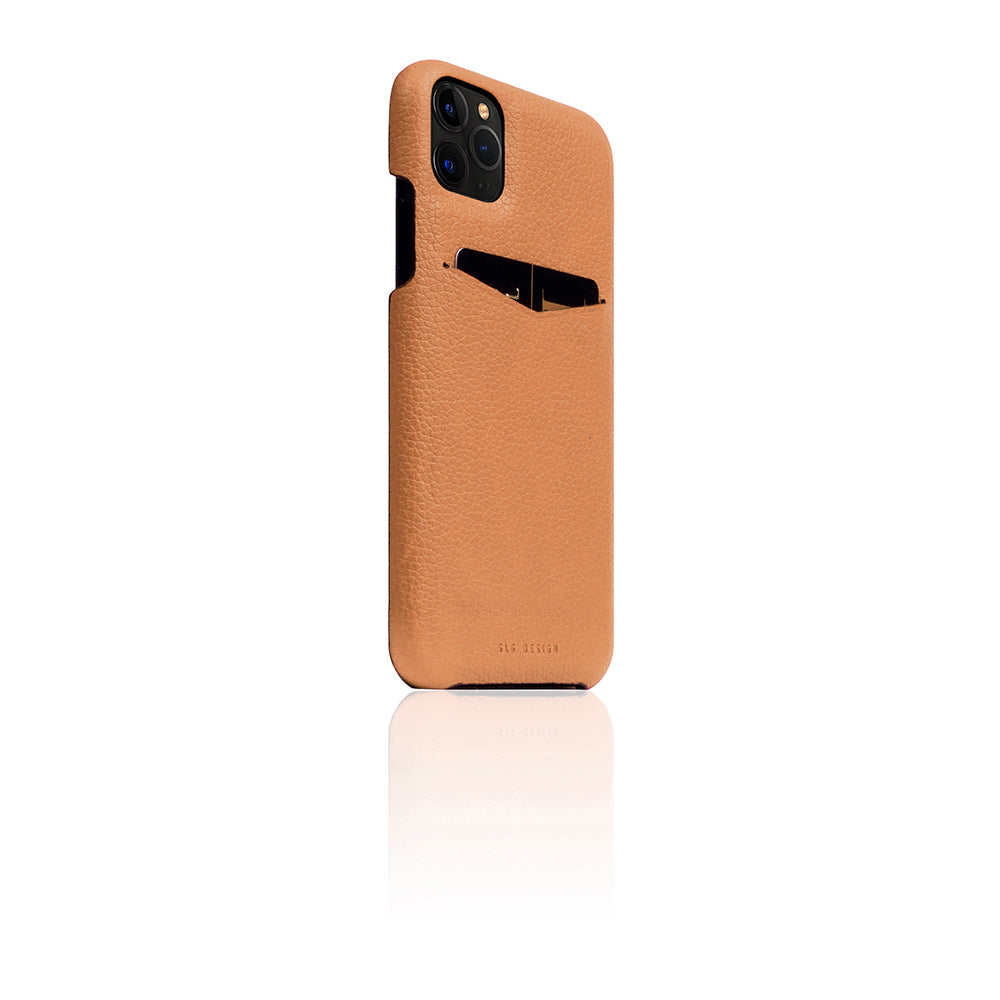 D8 Full Grain Leather Back Case for iPhone 11 Pro Max Caramel Cream