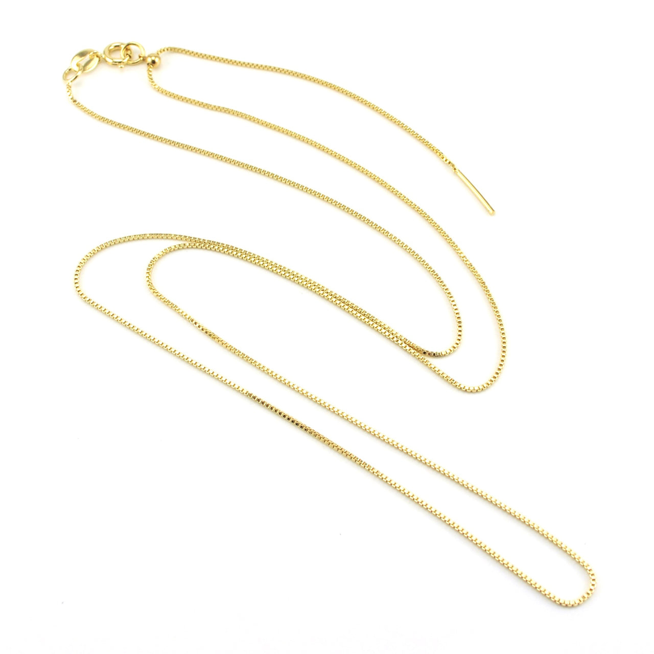 Gold Filled EP Chain 18KT Gold Filled Size 17.5 Long 2mm Width 1mm  Thickness for Jewelry Making Item CG345 