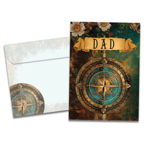 Compass Dad Birthday Card - BeJeweled