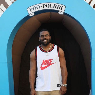 Mark Ingram, Poo~Pourri, Giant Poo, #LetThat💩Go, SuperFan Fest