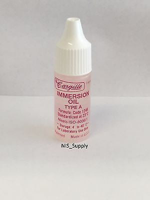 Microscope Immersion Oil A, 1.5180nD Refractive Index, Non-Drying Microscopy