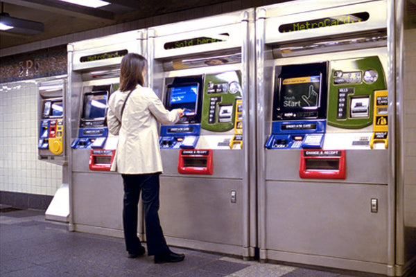 distributeur de billets pour le métro de New York