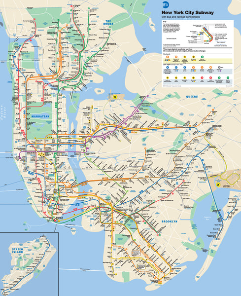 plan du métro de new york