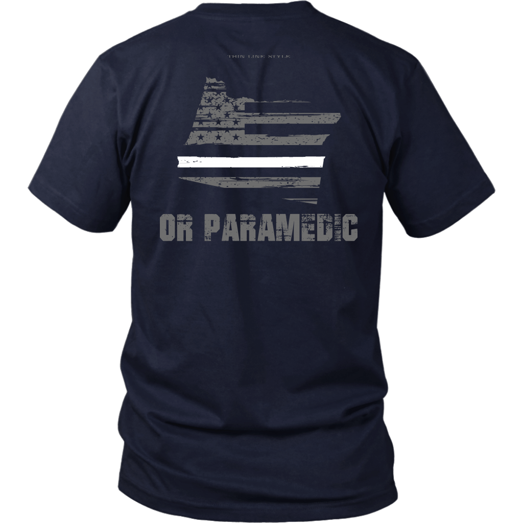 Oregon Paramedic Thin White Line Shirt – Thin Line Style