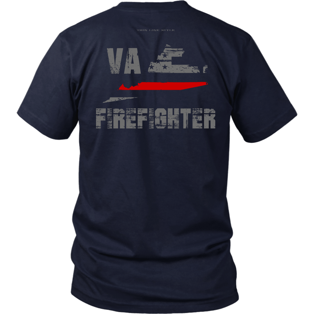 Virginia Firefighter Thin Red Line Shirt – Thin Line Style