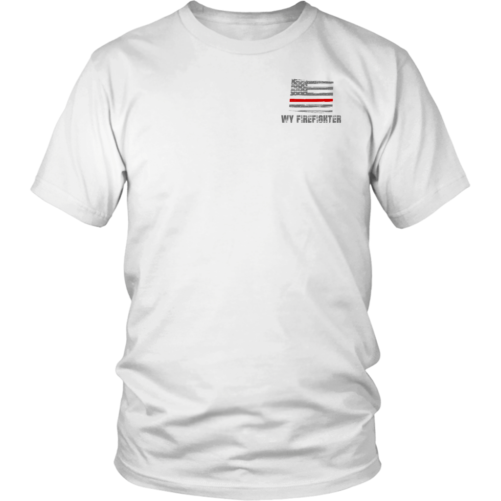 Wyoming Firefighter Thin Red Line Shirt – Thin Line Style